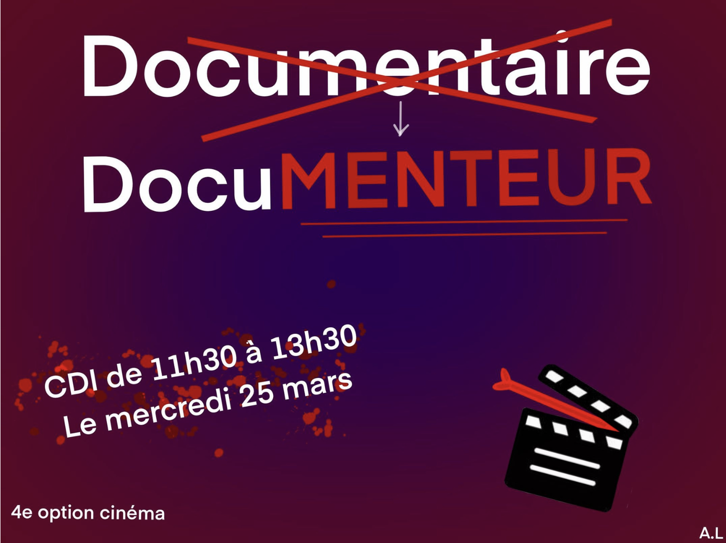 Peut-on croire tout ce qu&rsquo;on voit ? la dé(sin)formation vue par les 4e option cinéma