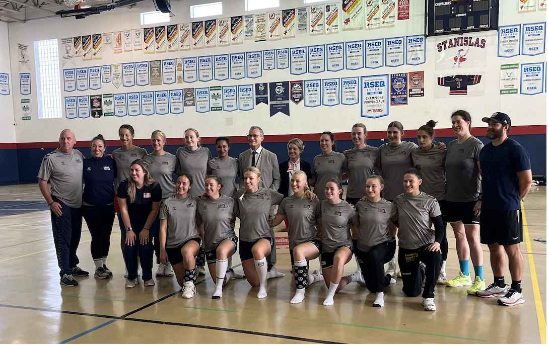 Entraînement de l&rsquo;équipe américaine féminine de handball à Stan !